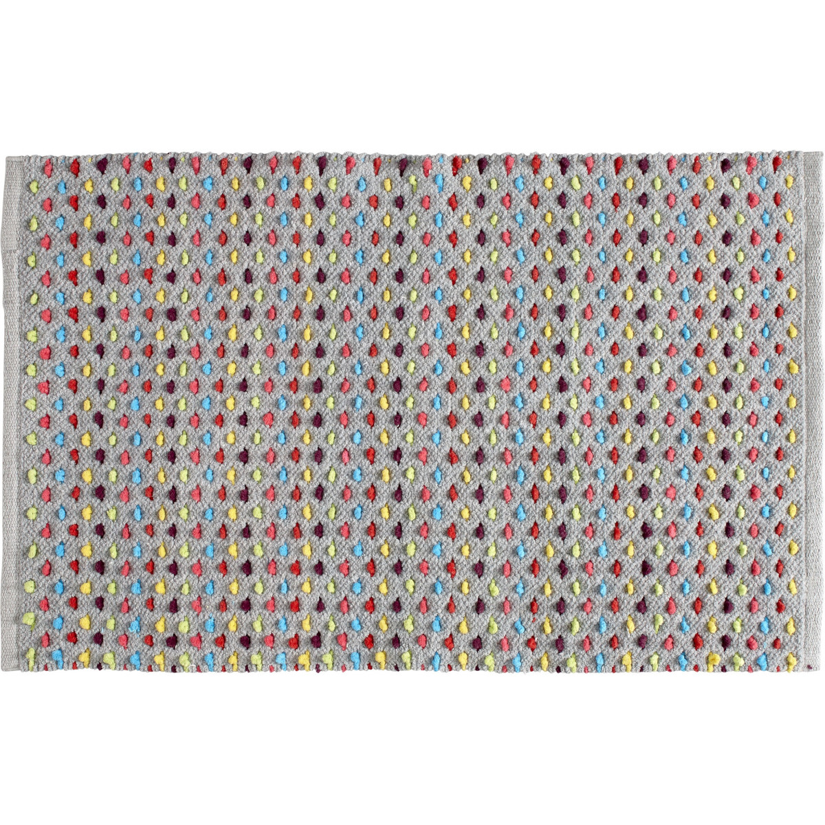 tapis de bain coton fantaisie multicouleur multicouleur 50x80cm