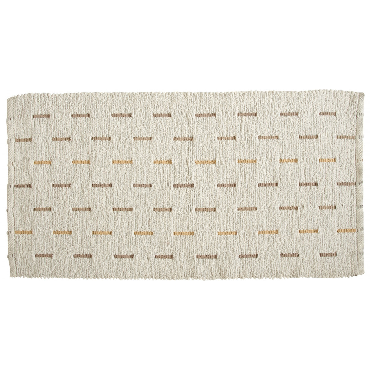 Tapis de bain fantaisie 60x120cm chenille Ecru Caiboti Tapis de bain fantaisie 60x120cm chenille Ecru Caiboti