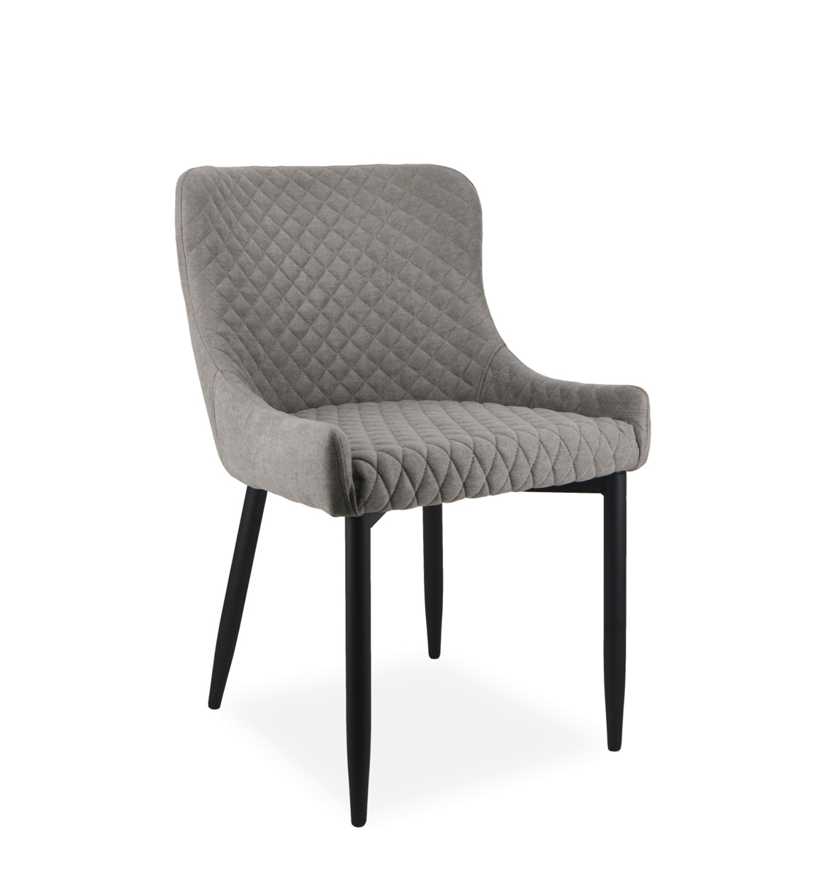 Chaise rembourrée velours gris Chaise rembourrée velours gris