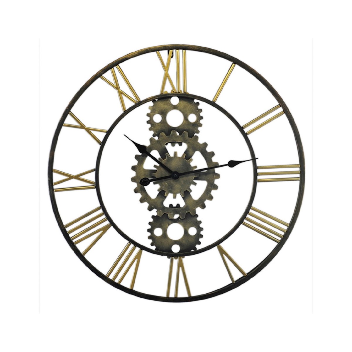Horloge métal mécanisme noir D71 Horloge métal mécanisme noir D71