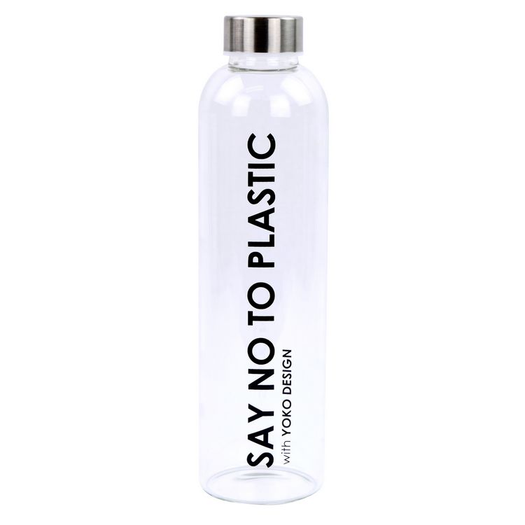 Bouteille en verre 750 ml say no to plastic
