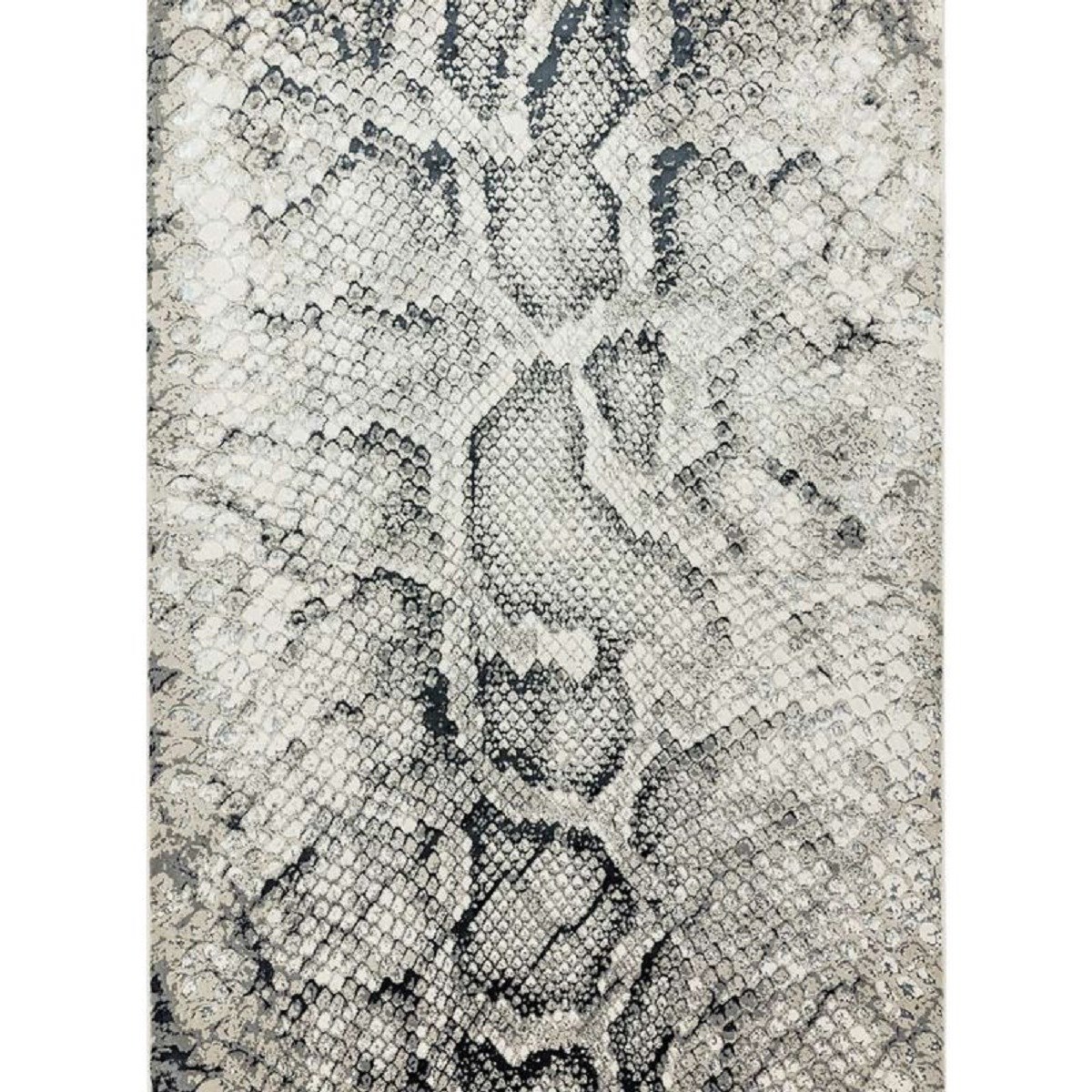 Tapis tissé plat en Polyester Gris 160x230 cm