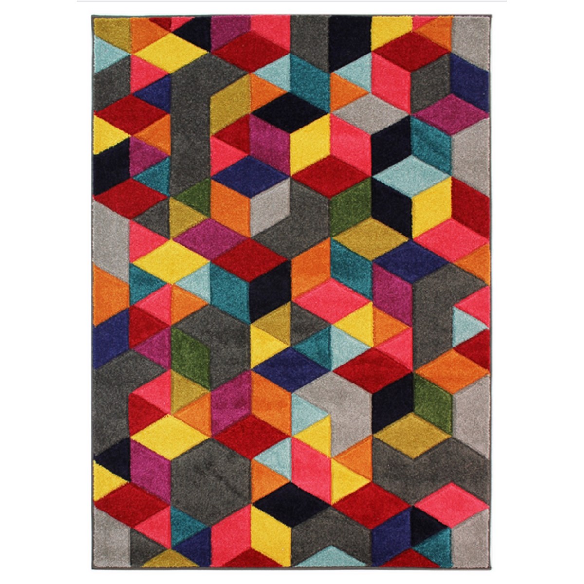 Tapis moderne et design en Polypropylène Multicolore 80x160 cm Tapis moderne et design en Polypropylène Multicolore 80x160 cm