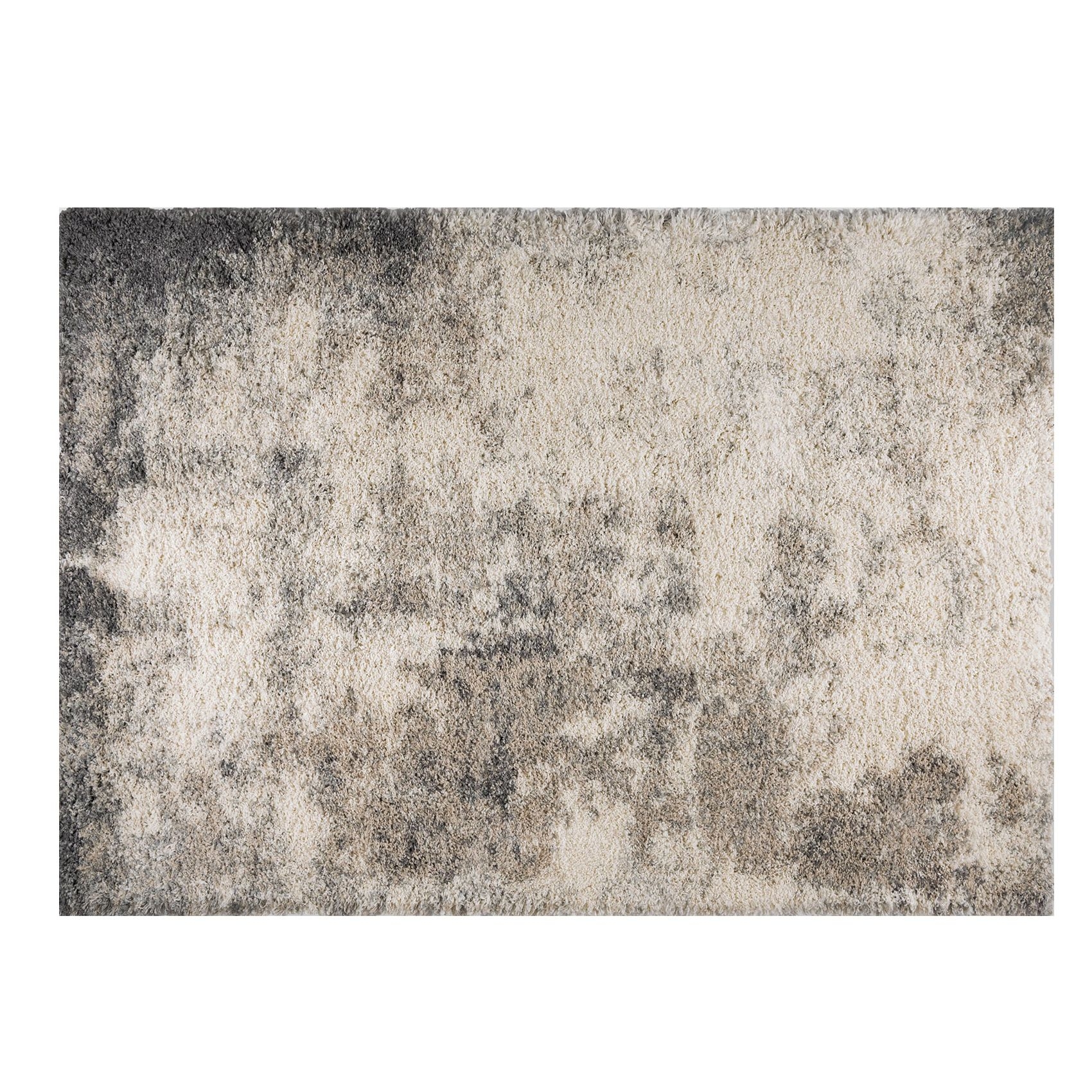 Tapis shaggy moderne dégradé de gris 160x230 Tapis shaggy moderne dégradé de gris 160x230