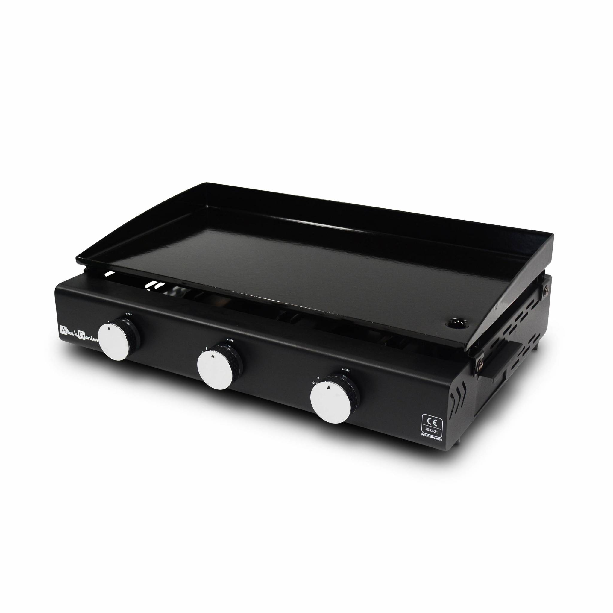 Plancha au gaz de cuisine extérieur 3 brûleurs 7kw Plancha au gaz de cuisine extérieur 3 brûleurs 7kw
