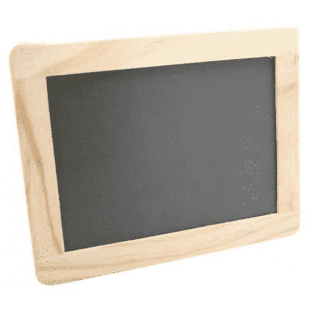 Ardoise bordure bois 21,5x17cm Ardoise bordure bois 21,5x17cm