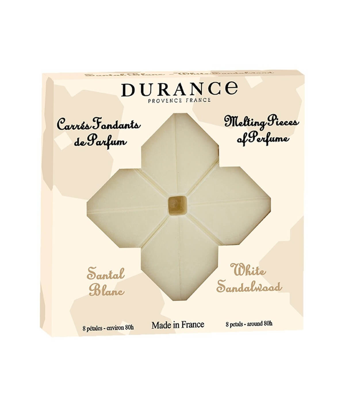 Carrés fondants de parfum santal blanc Carrés fondants de parfum santal blanc