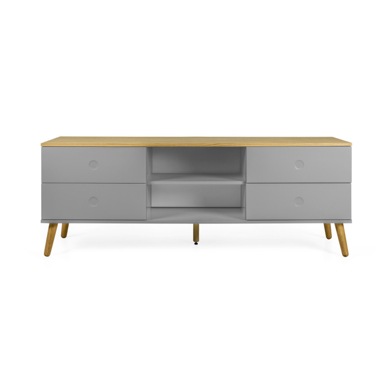 Meuble TV scandinave en bois Gris