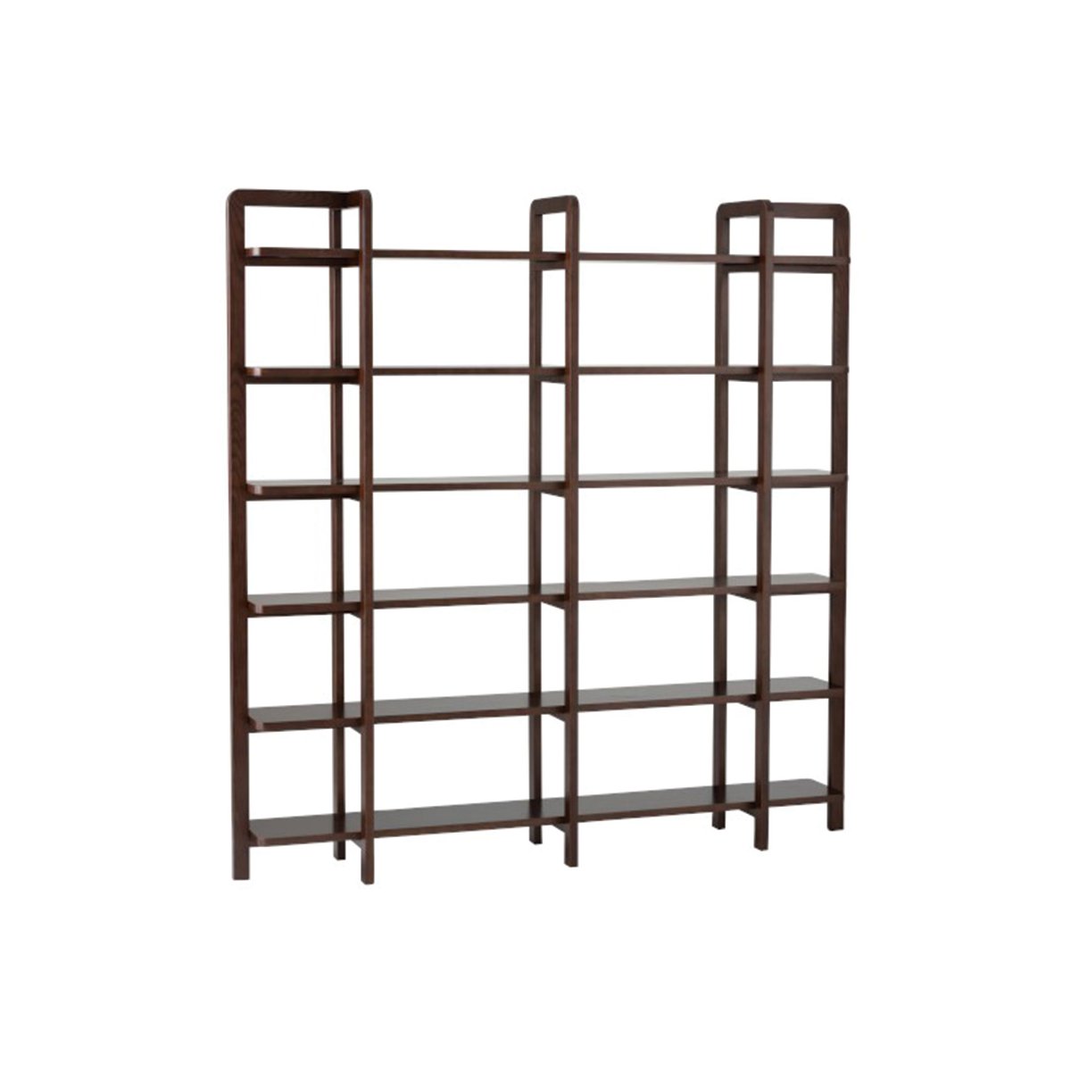 Grande étagère rétro en bois foncé