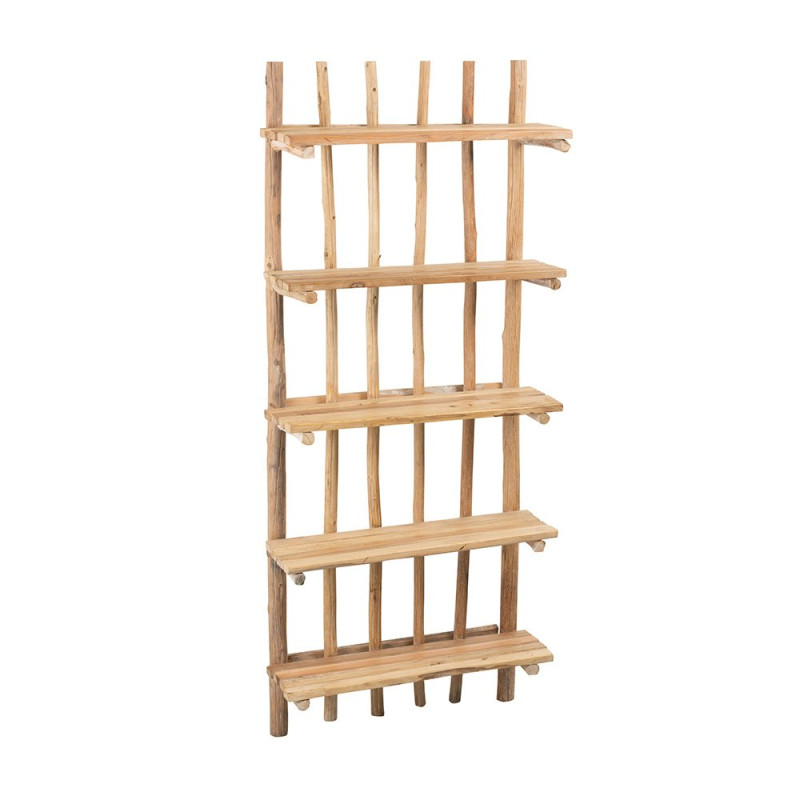 Étagère bois naturel 5 étages