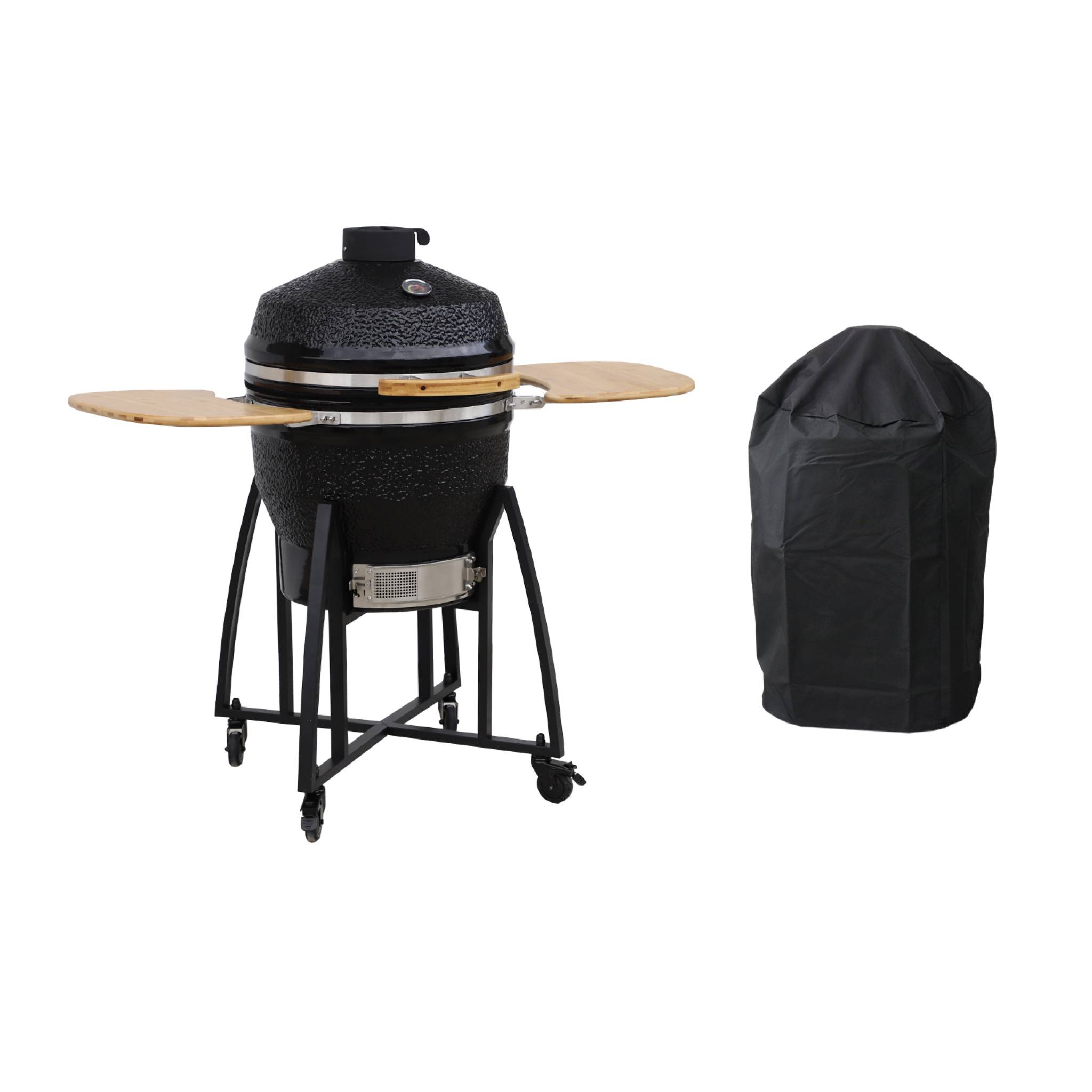 Barbecue charbon en céramique avec housse D55cm Barbecue charbon en céramique avec housse D55cm