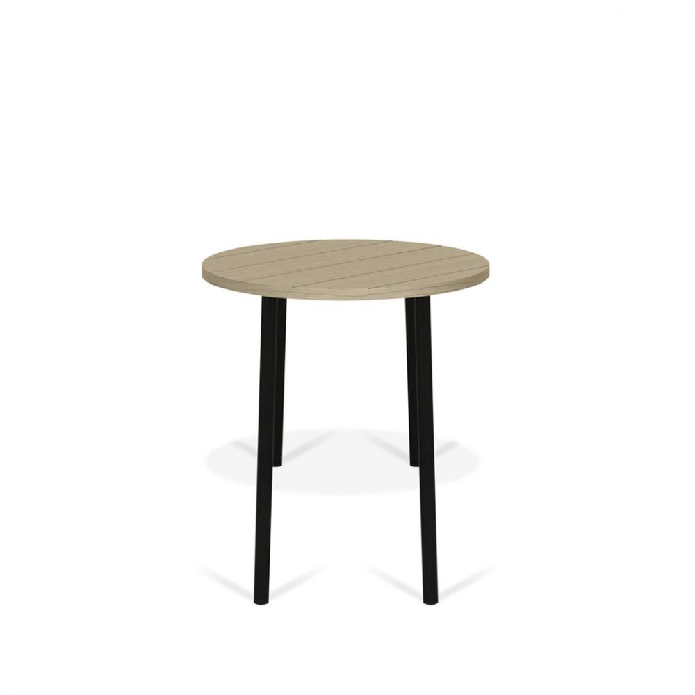 Table Basse effet bois Chêne clair et Métal noir Table Basse effet bois Chêne clair et Métal noir