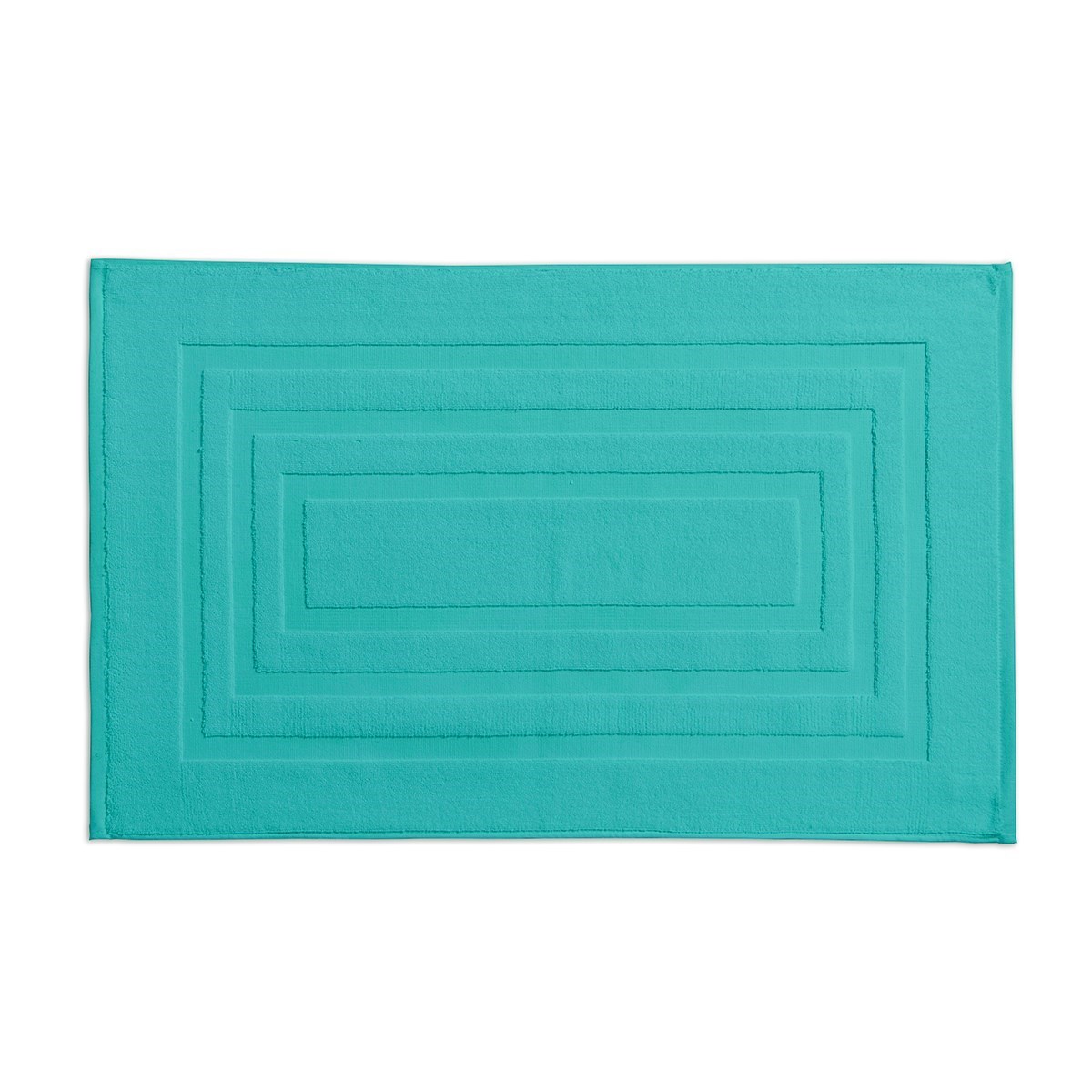 Tapis de bain Uni en Coton Bleu 50x85 cm