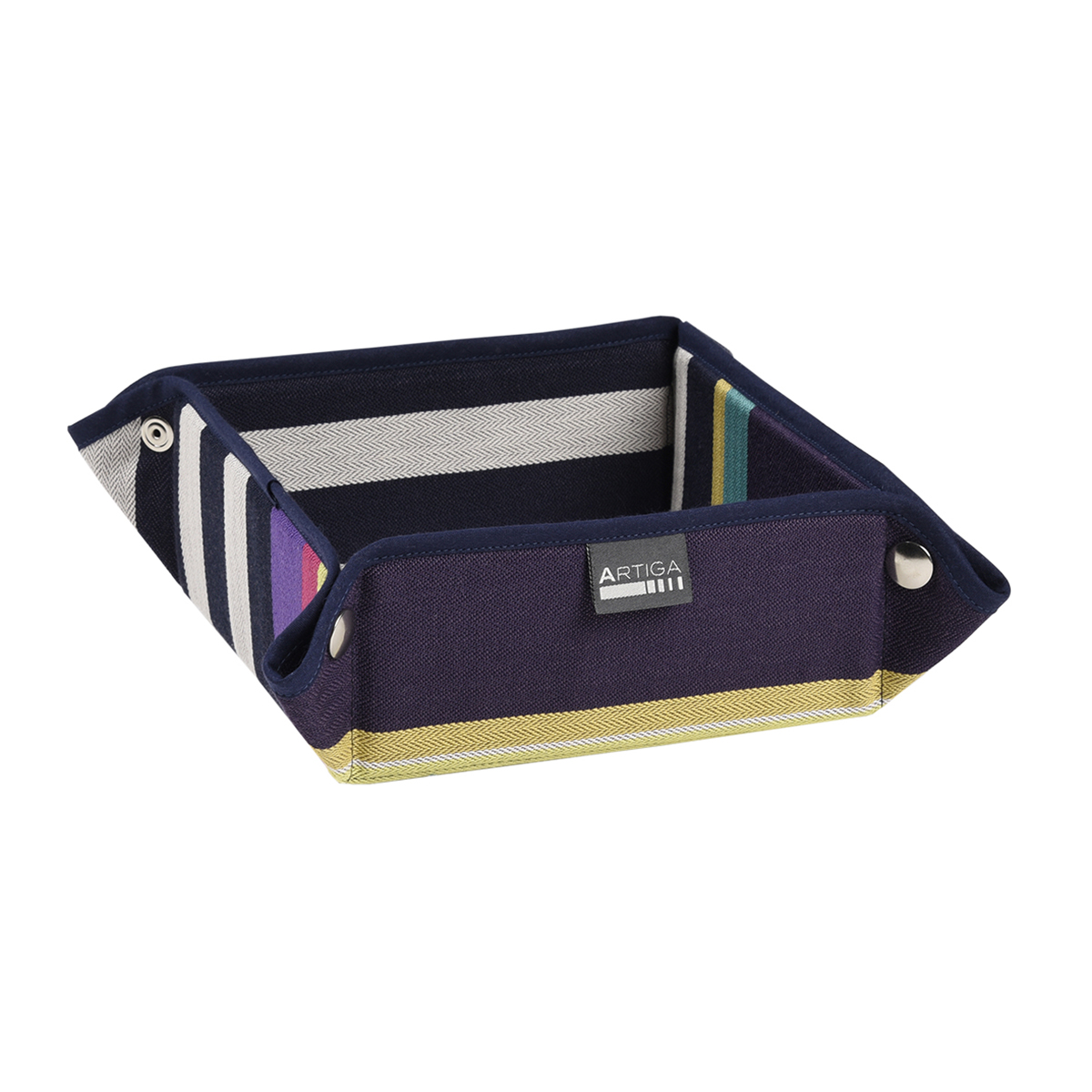 Panière en coton AUBERGINE 17x17x8cm Panière en coton AUBERGINE 17x17x8cm