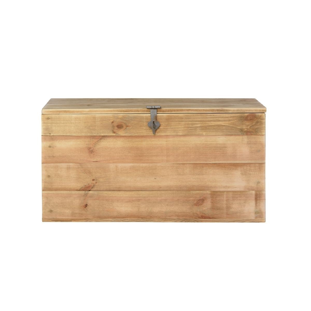 Coffre de rangement pin massif bois vieilli Coffre de rangement pin massif bois vieilli