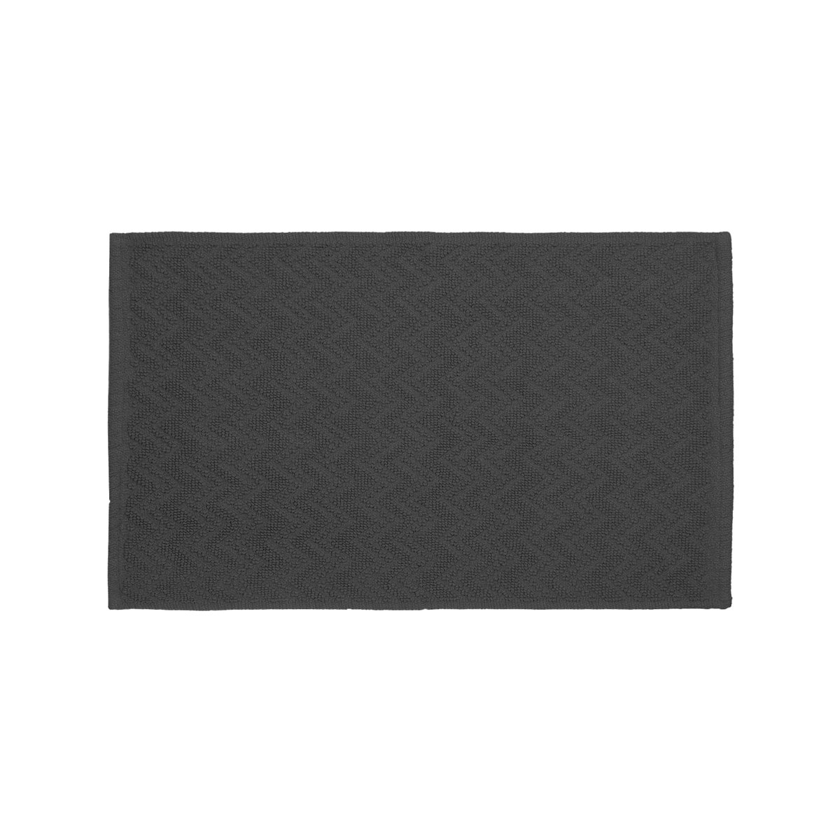Tapis de bain jacquard en coton Carbone 60x100 cm Tapis de bain jacquard en coton Carbone 60x100 cm