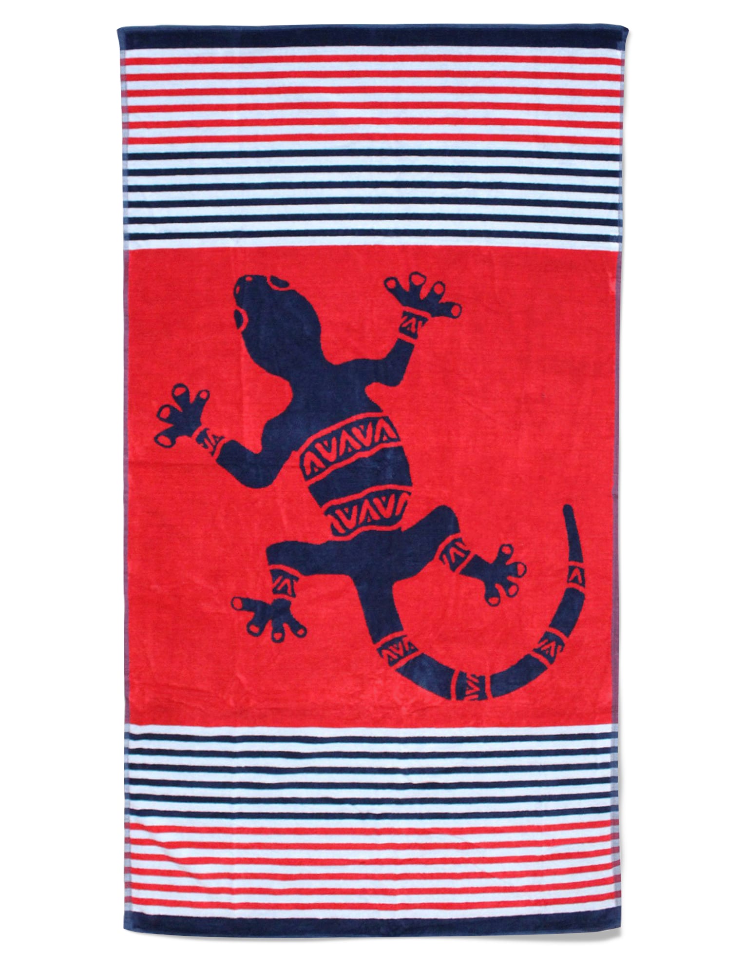 Serviette de plage éponge velours Jacquard Cirali rouge 90 x 170 Serviette de plage éponge velours Jacquard Cirali rouge 90 x 170