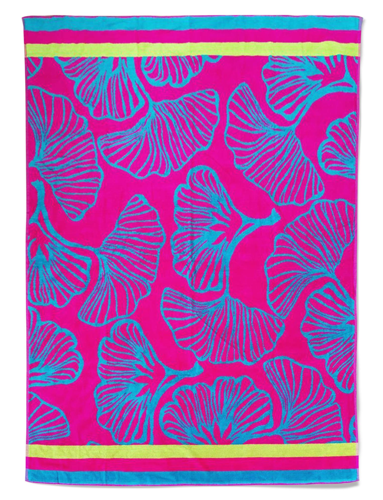 Serviette de plage éponge velours Jacquard Jinako rose 140 x 180 Serviette de plage éponge velours Jacquard Jinako rose 140 x 180