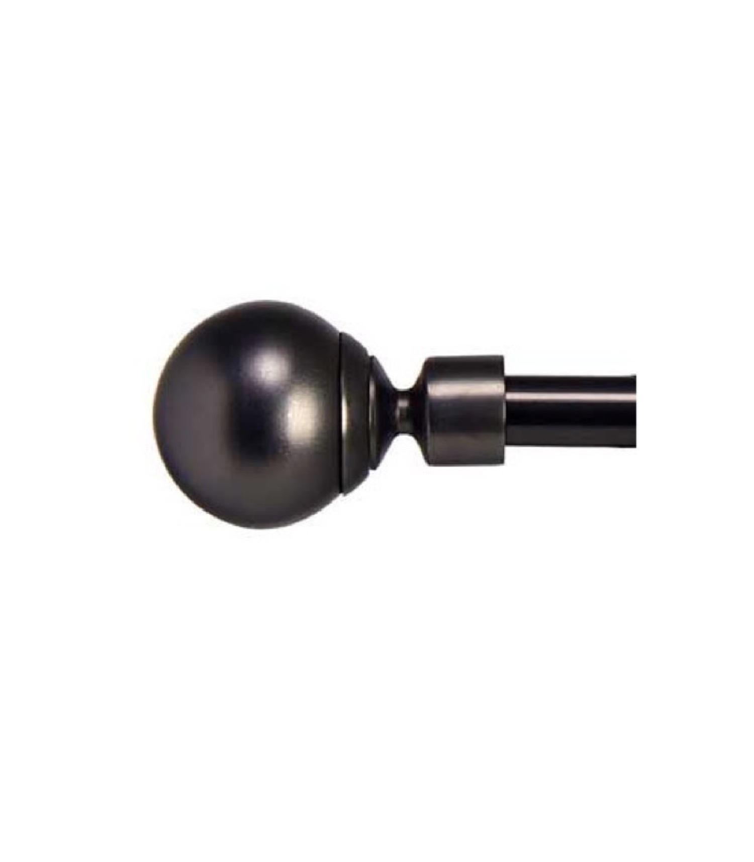 Tringle à rideaux extensible métal noir boule 170 à 320cm Tringle à rideaux extensible métal noir boule 170 à 320cm