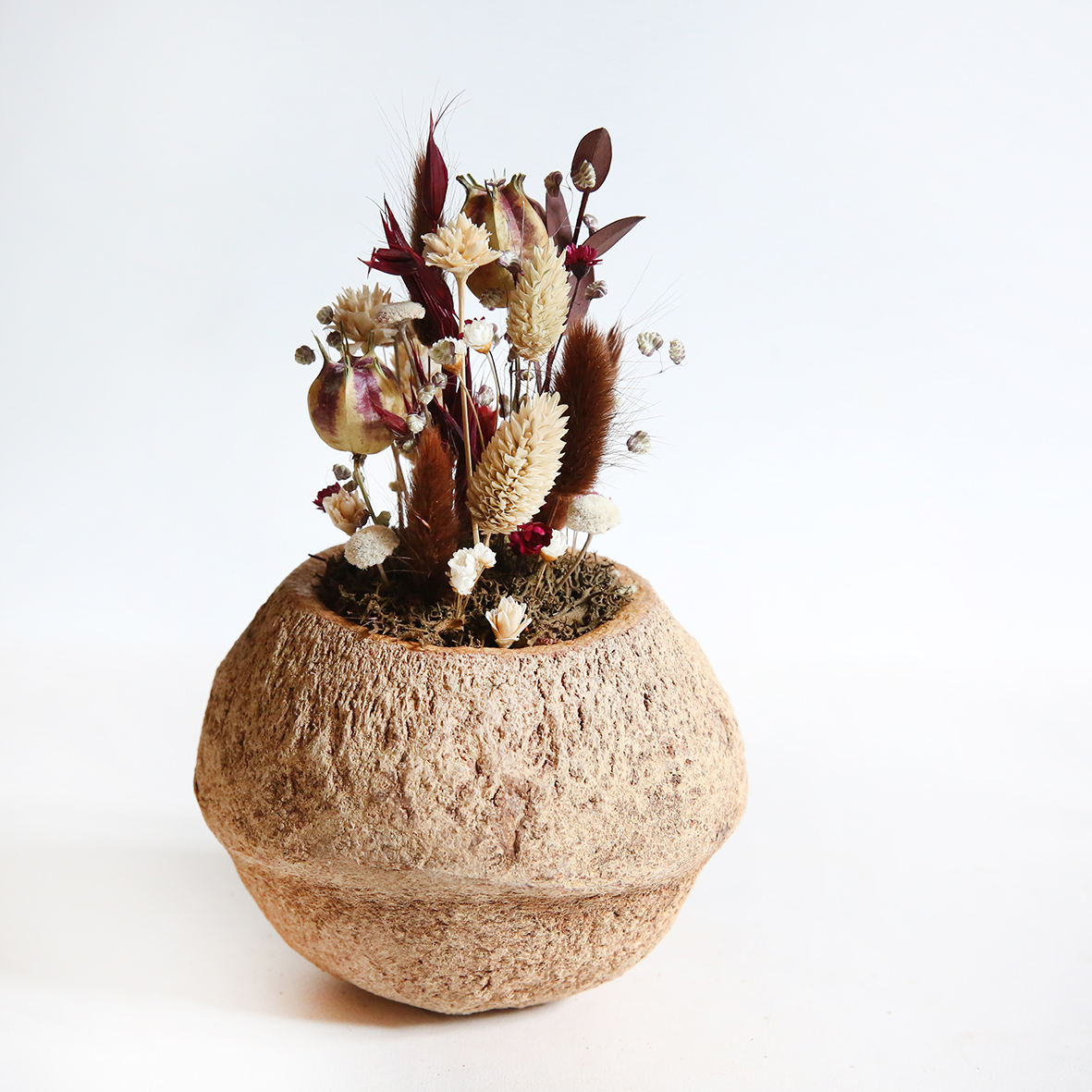 Décoration fleurs séchées noix de sapucaja chocolat Décoration fleurs séchées noix de sapucaja chocolat