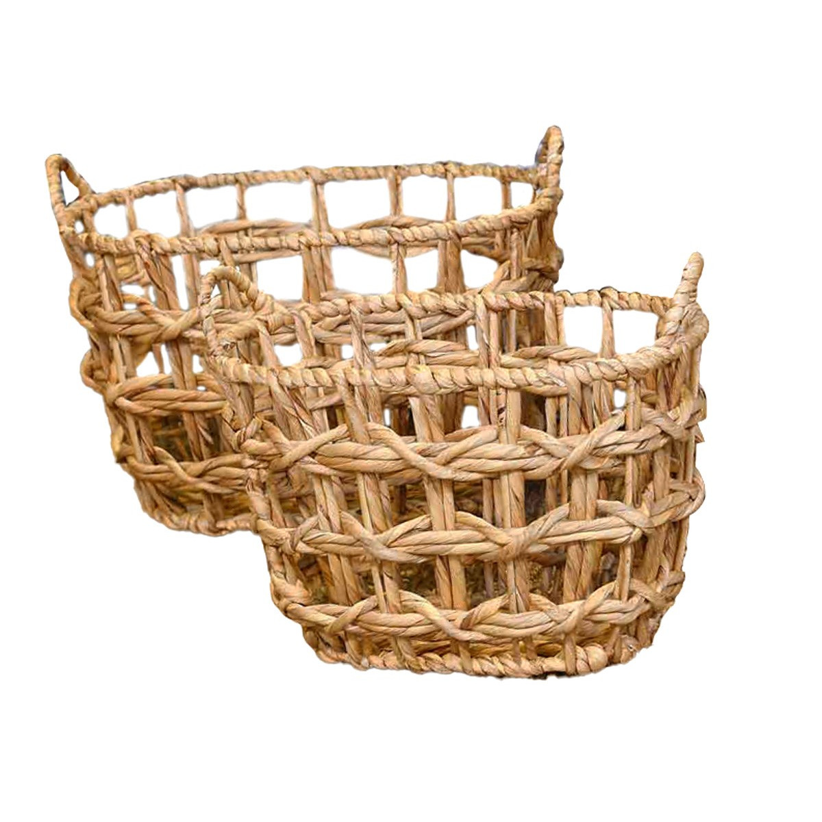 Lot de 2 grands paniers Naturel L Lot de 2 grands paniers Naturel L