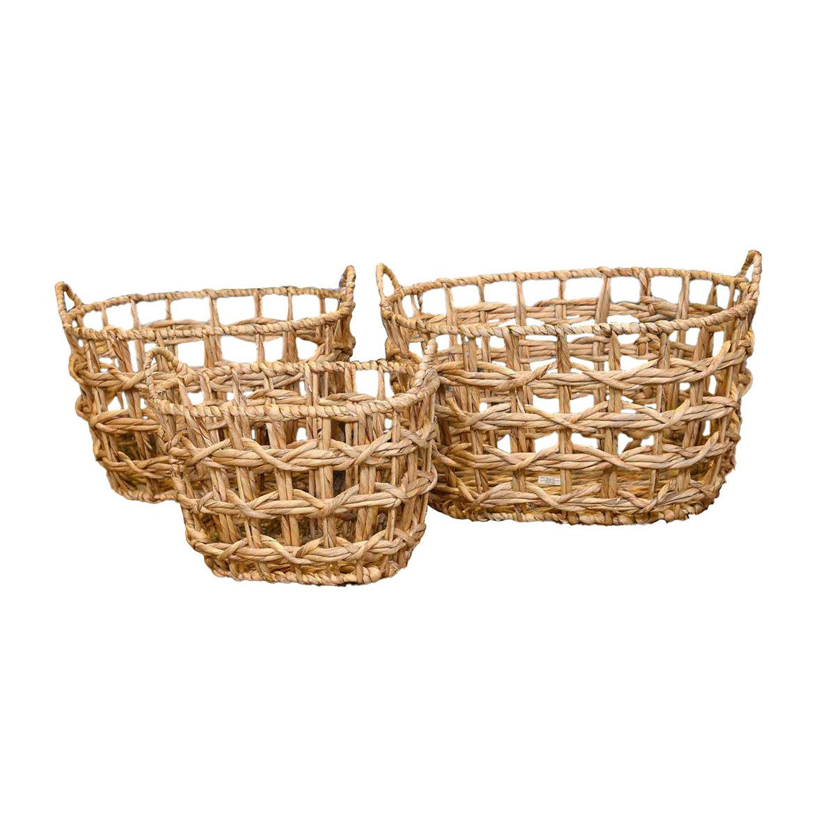 Lot de 3 paniers Naturel M Lot de 3 paniers Naturel M
