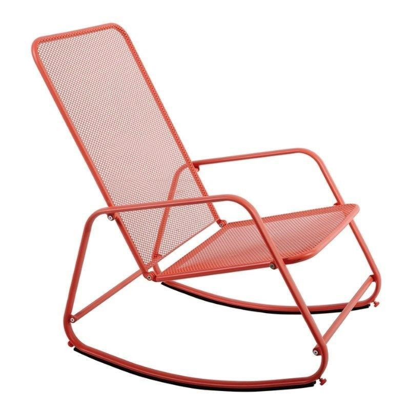 Rocking chair extérieur en acier Corail Rocking chair extérieur en acier Corail