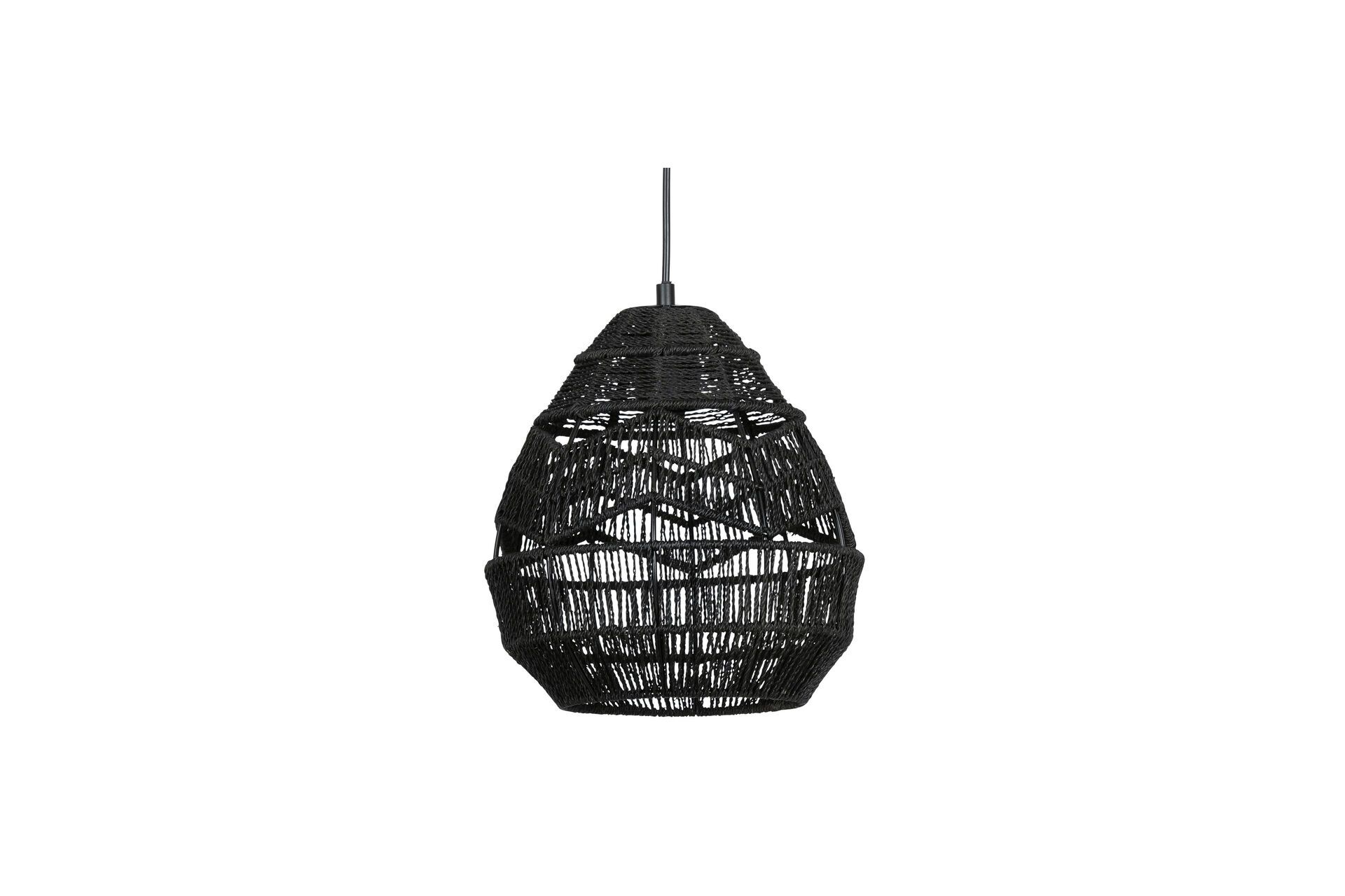 Suspension en corde D25cm noir Suspension en corde D25cm noir