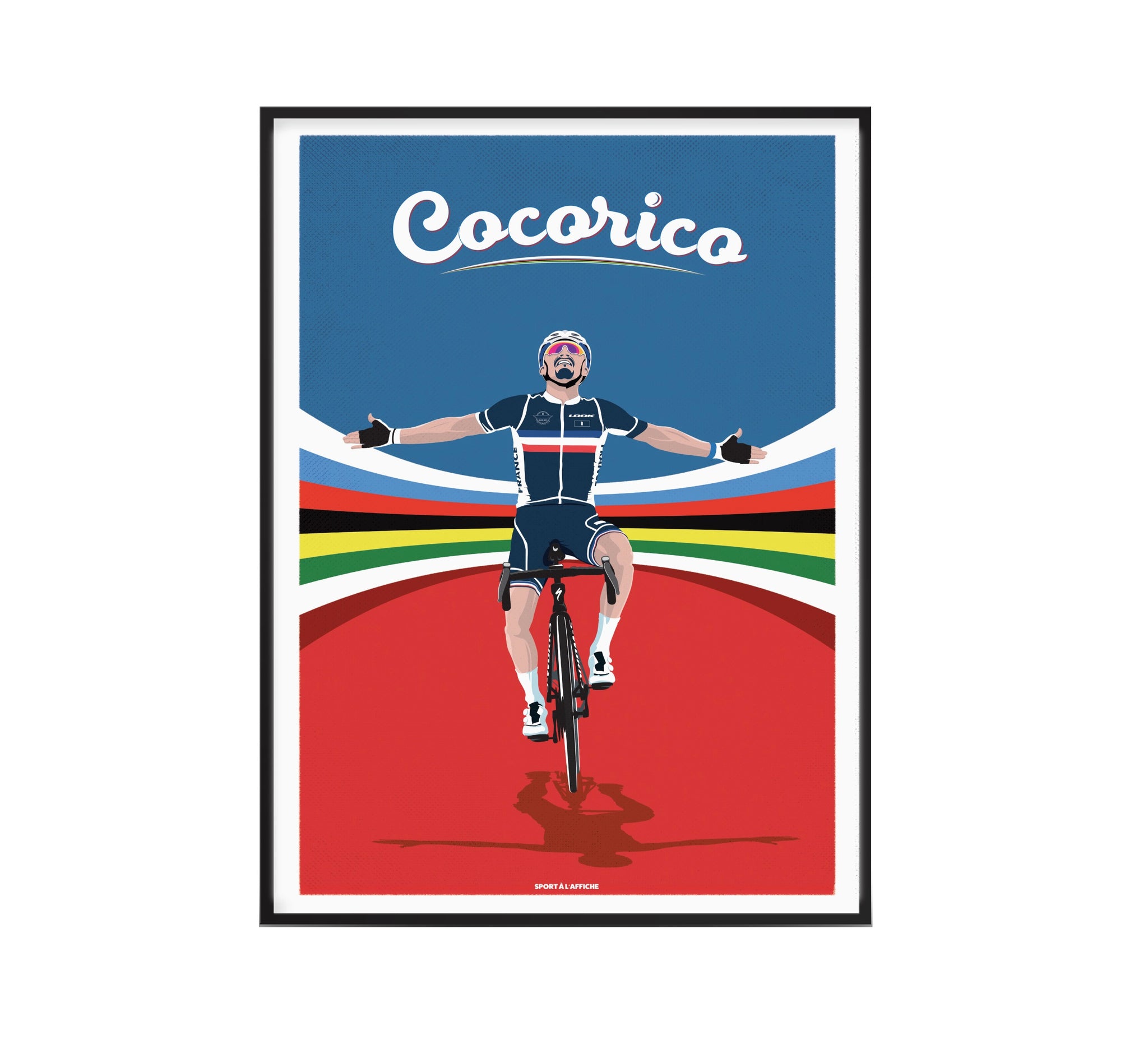 Affiche cyclisme Julian champion du monde 40x60 cm Affiche cyclisme Julian champion du monde 40x60 cm