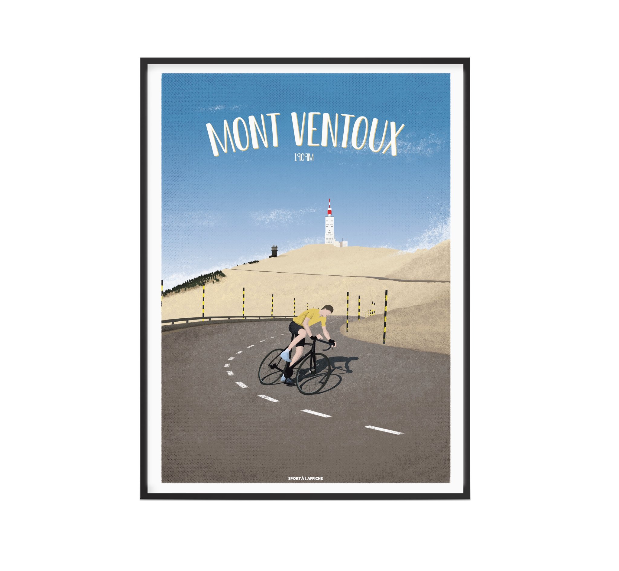 Affiche cyclisme Mont Ventoux 40x60 cm Affiche cyclisme Mont Ventoux 40x60 cm