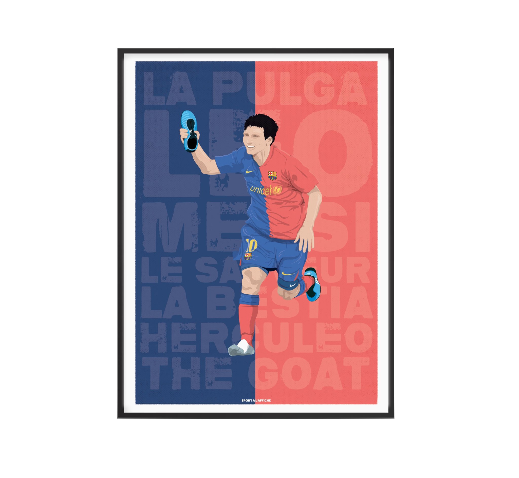 Affiche Football - Leo Messi La Pulga - 40 x 60 cm