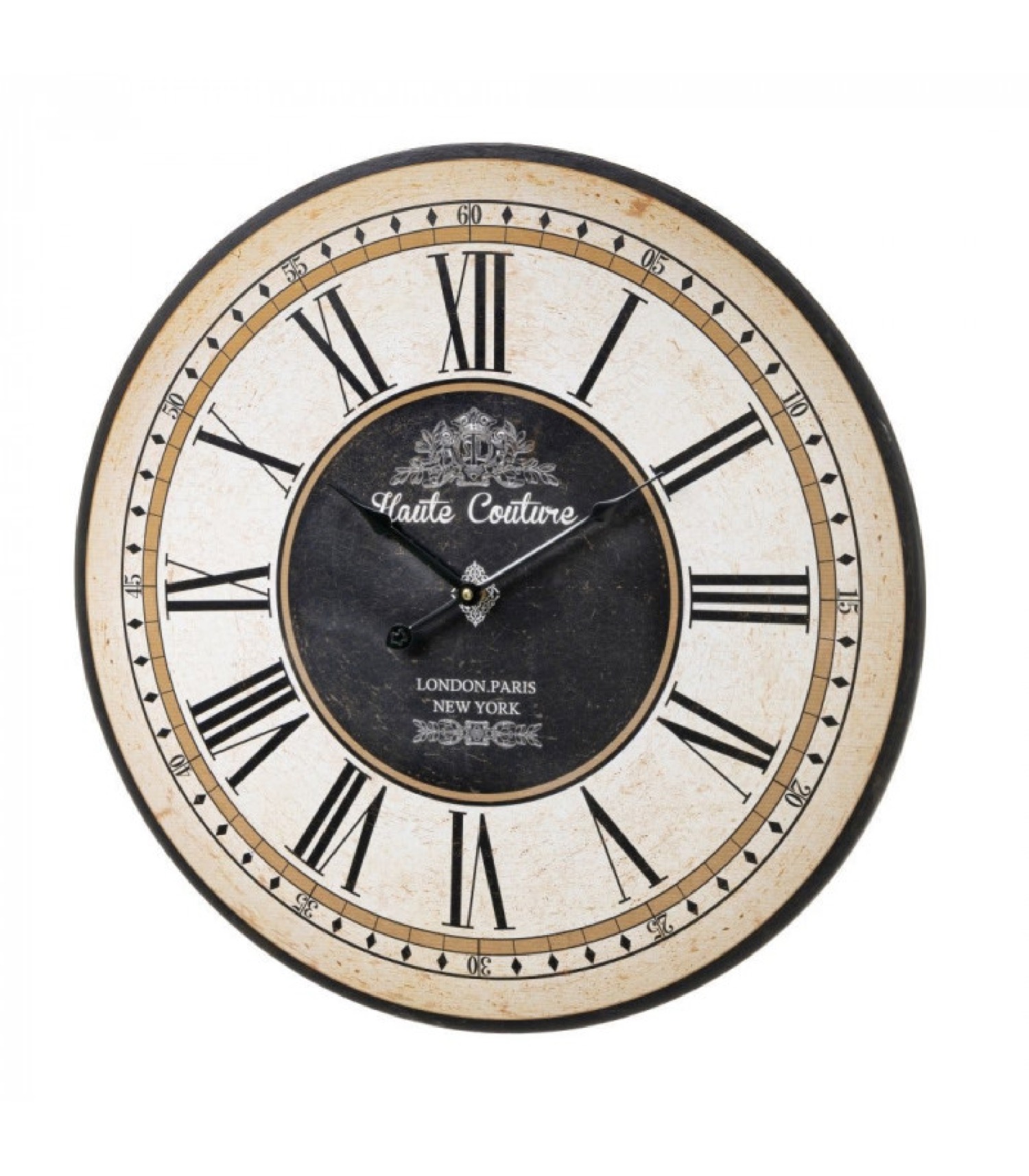Horloge murale ronde en bois MDF D60 Horloge murale ronde en bois MDF D60
