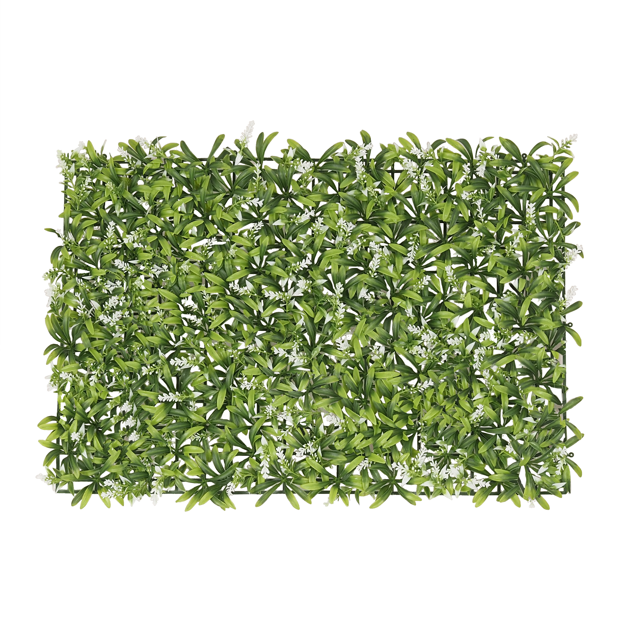 Mur végétal artificiel de feuillage et fleurs 40cm