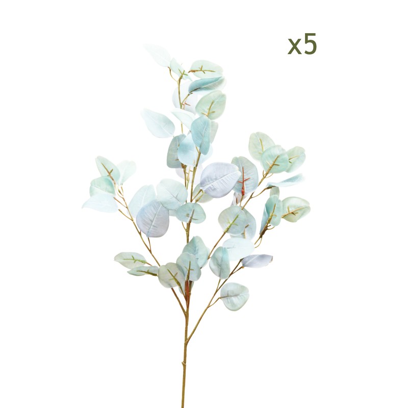 5 branches d'eucalyptus effet blanchi 88cm 5 branches d'eucalyptus effet blanchi 88cm