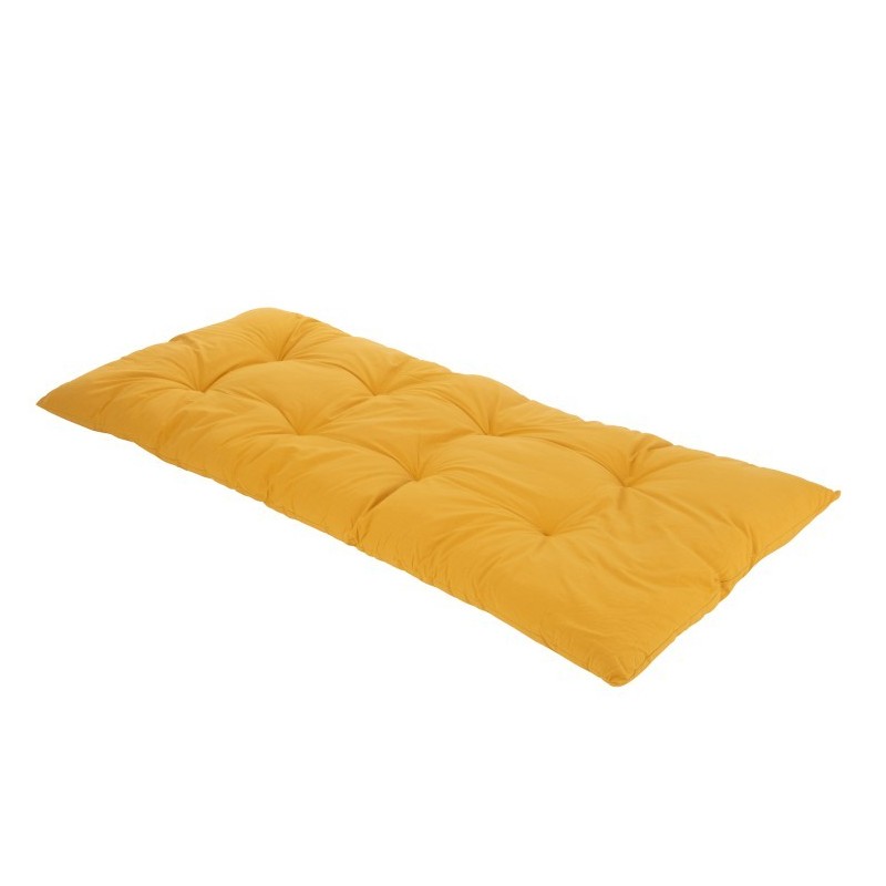 Matelas lit boutons coton ocre 75x190cm Matelas lit boutons coton ocre 75x190cm