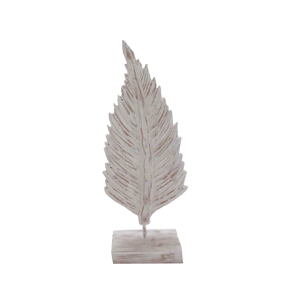 Feuille décorative Blanc 21x9x50 cm Feuille décorative Blanc 21x9x50 cm