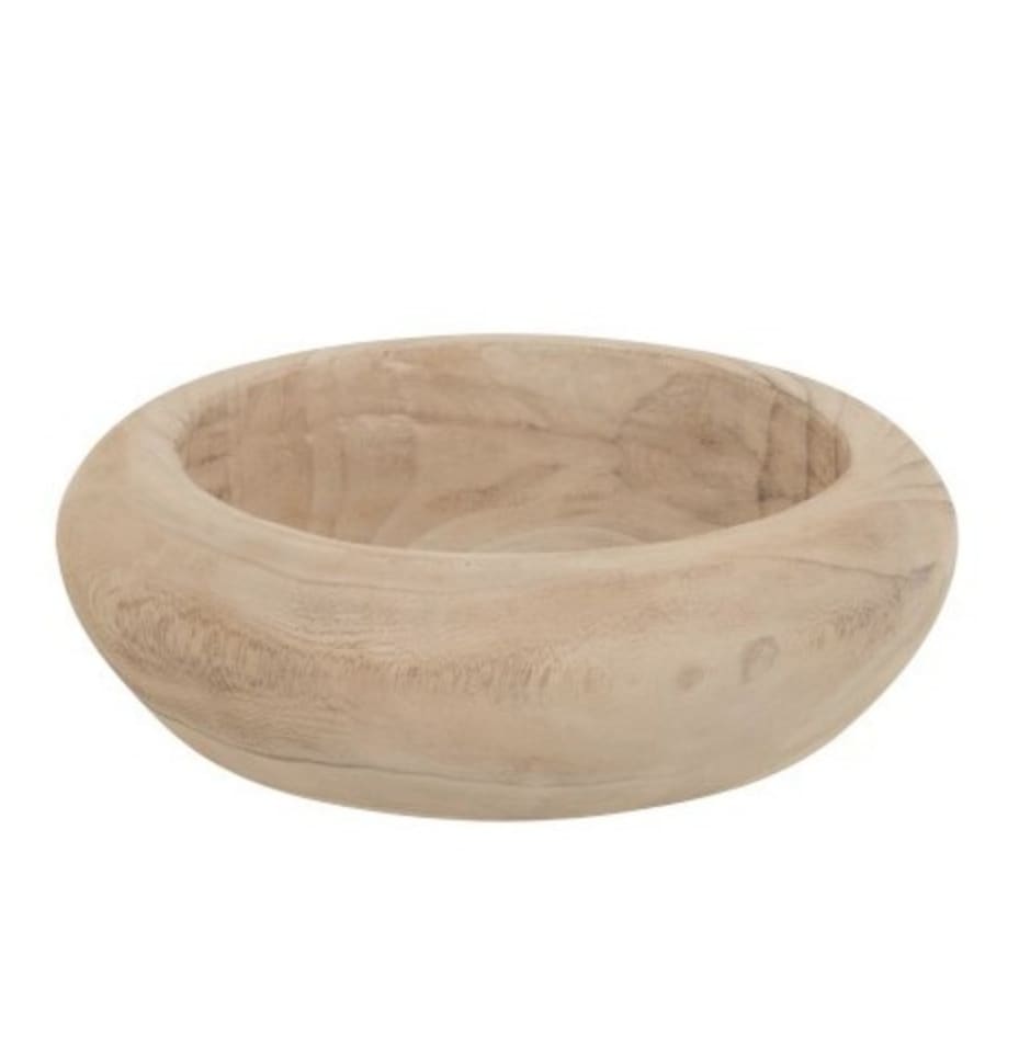 Plat rond bois de paulownia D30cm Plat rond bois de paulownia D30cm