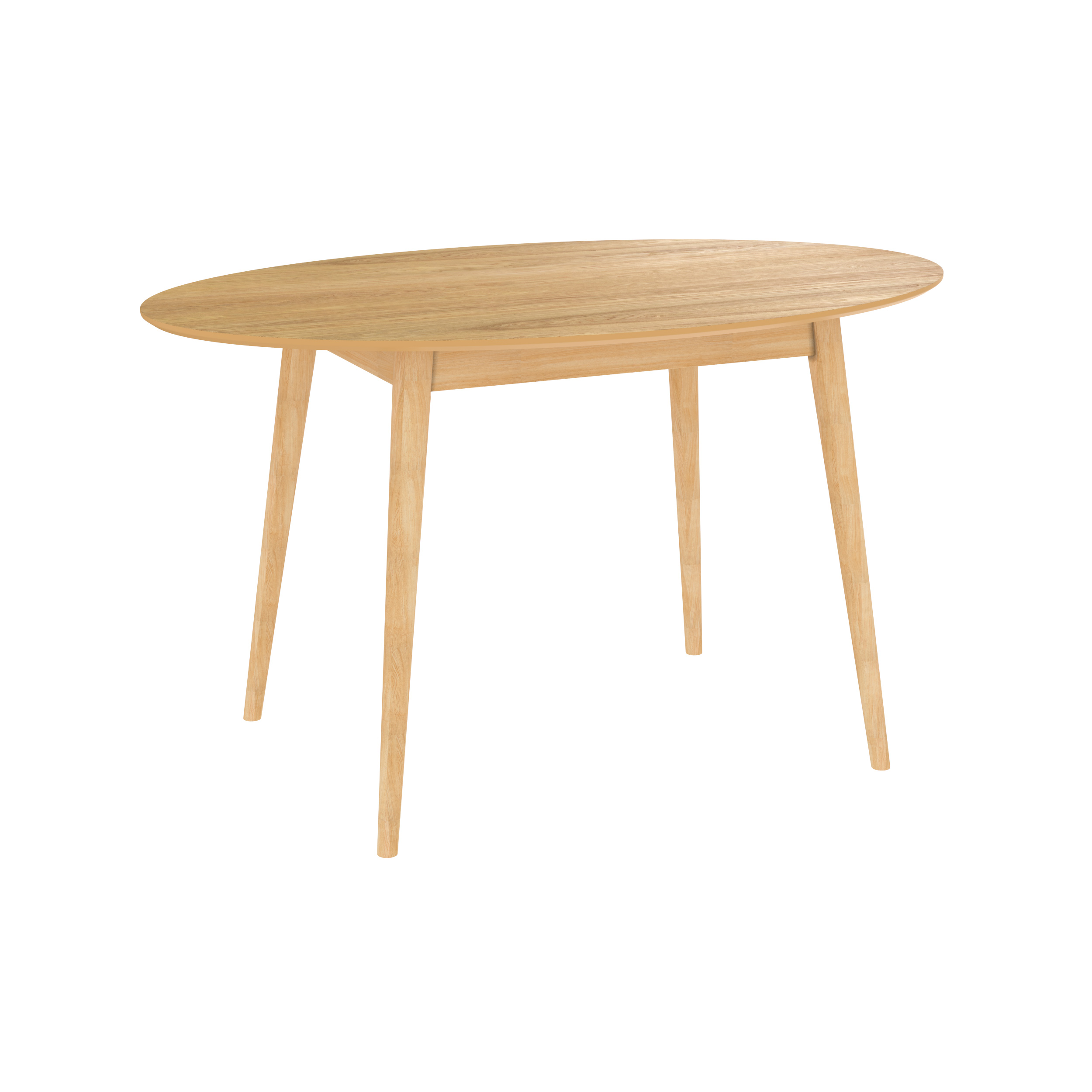 Table ovale en bois 130 cm
