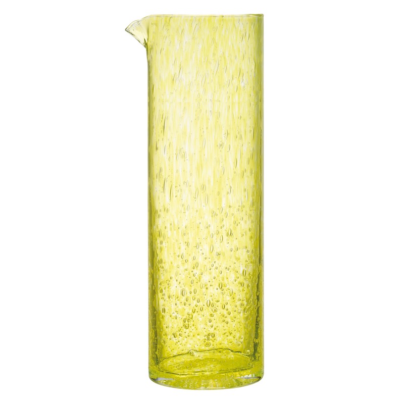 Broc en verre jaune