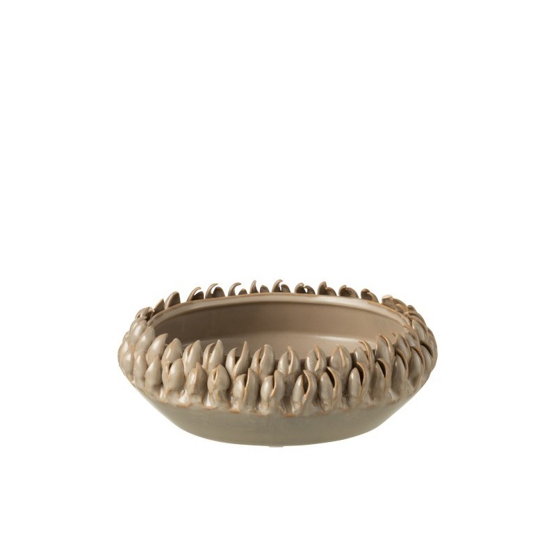 Plat céramique gris D23cm Plat céramique gris D23cm