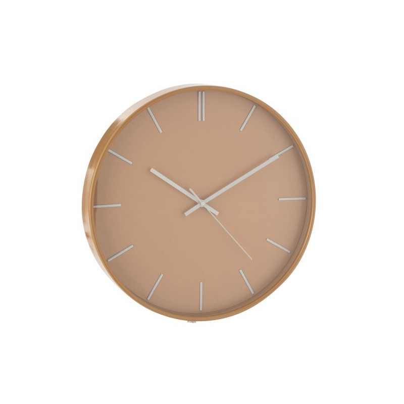 Horloge plastique marron clair D40cm Horloge plastique marron clair D40cm