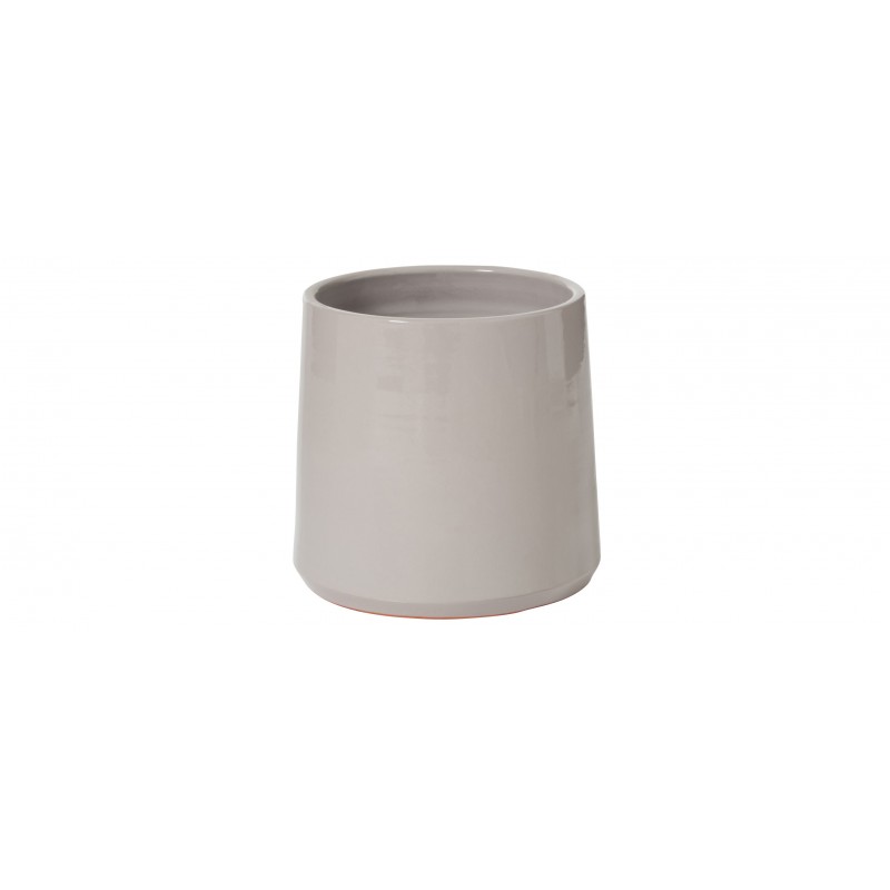 Cache-pot céramique gris H22,5cm Cache-pot céramique gris H22,5cm