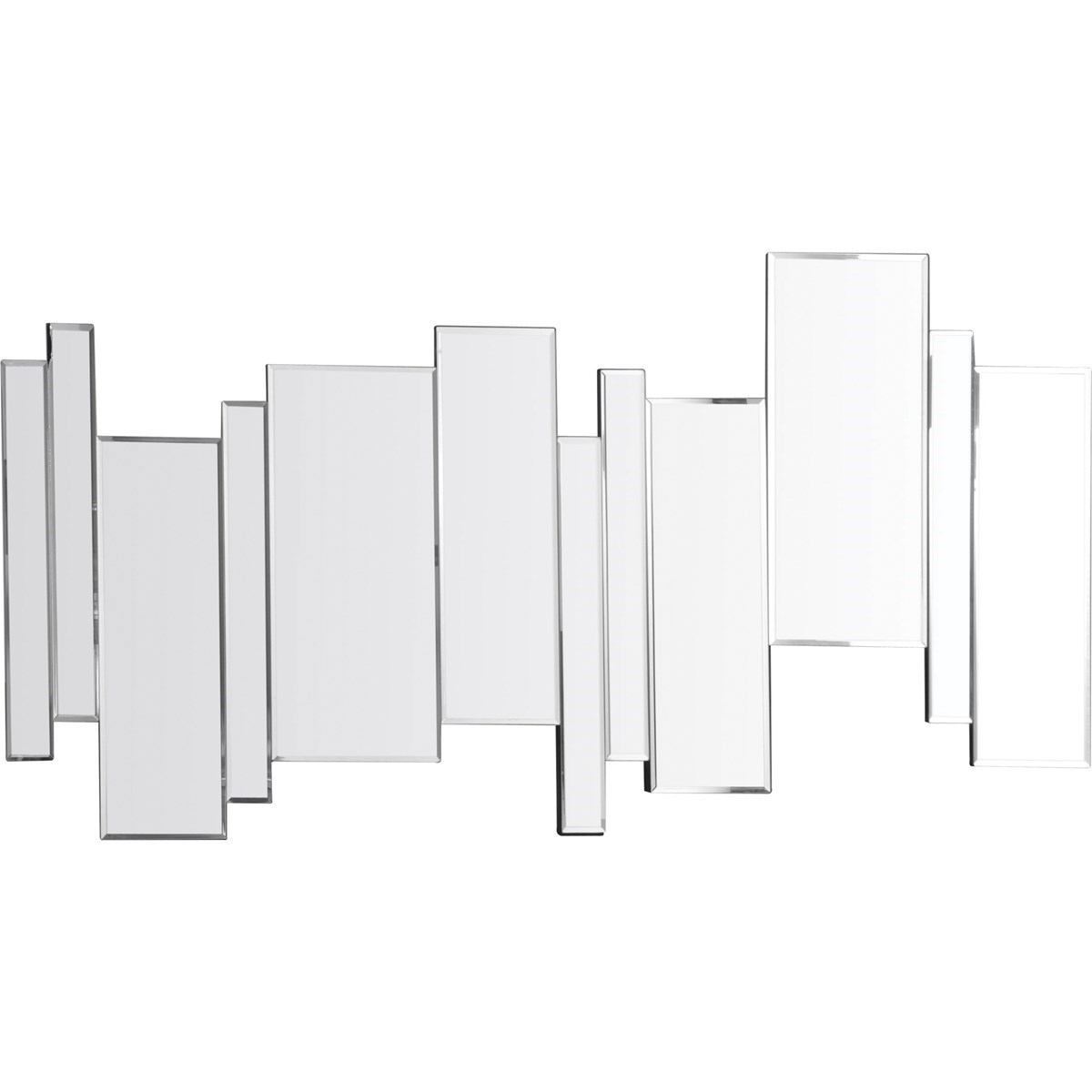 Miroir barres décalées en Verre Argent Miroir barres décalées en Verre Argent