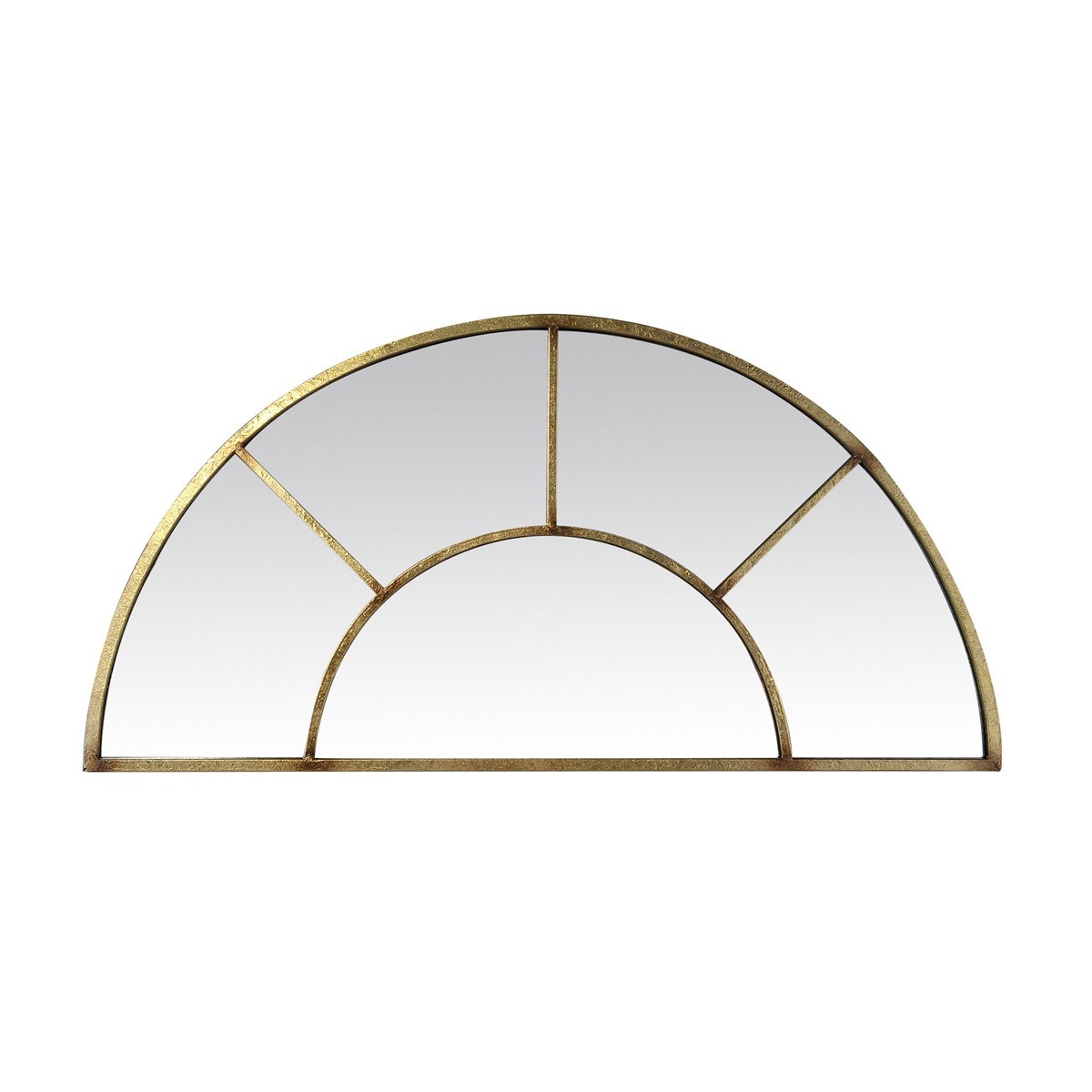 Miroir demi fenêtre en Métal Or Miroir demi fenêtre en Métal Or