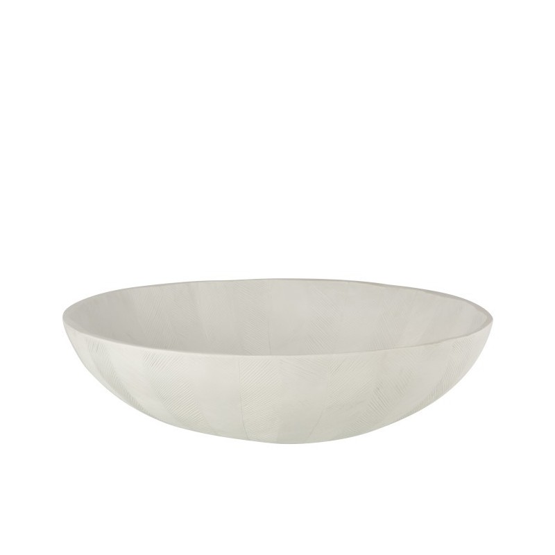 Plat en résine blanc D49cm Plat en résine blanc D49cm