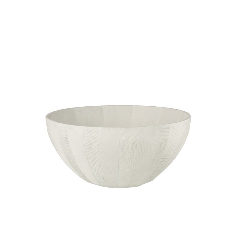 Plat en résine blanc D39cm Plat en résine blanc D39cm
