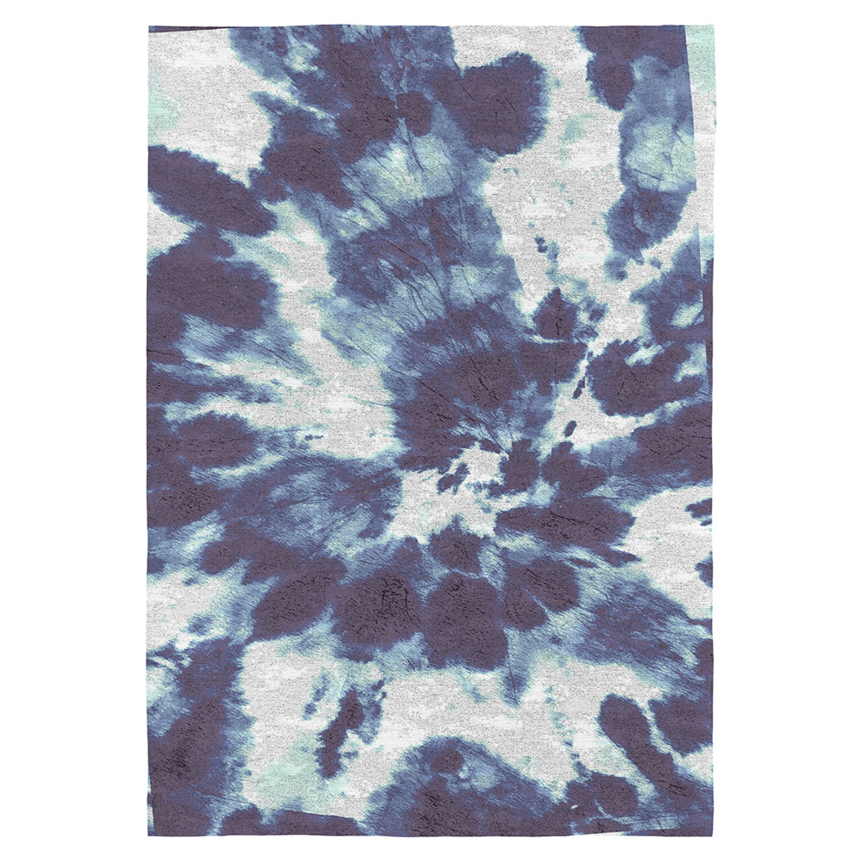 Tapis décoratif en coton imprimé numérique tie dye 200x290 cm Tapis décoratif en coton imprimé numérique tie dye 200x290 cm