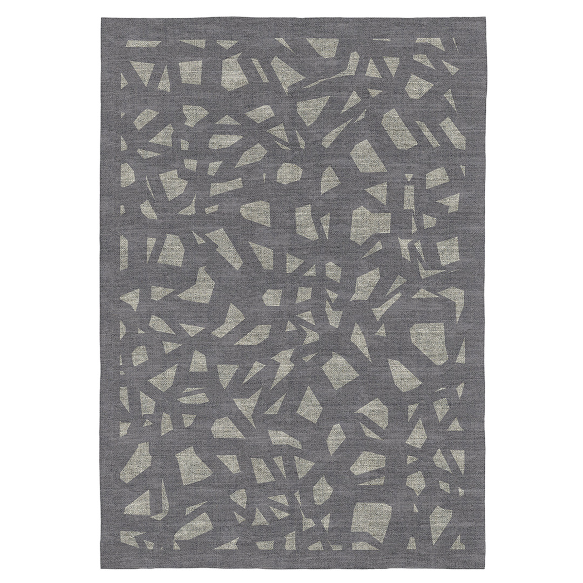Tapis décoratif en coton imprimé numérique gris 200x290 cm Tapis décoratif en coton imprimé numérique gris 200x290 cm