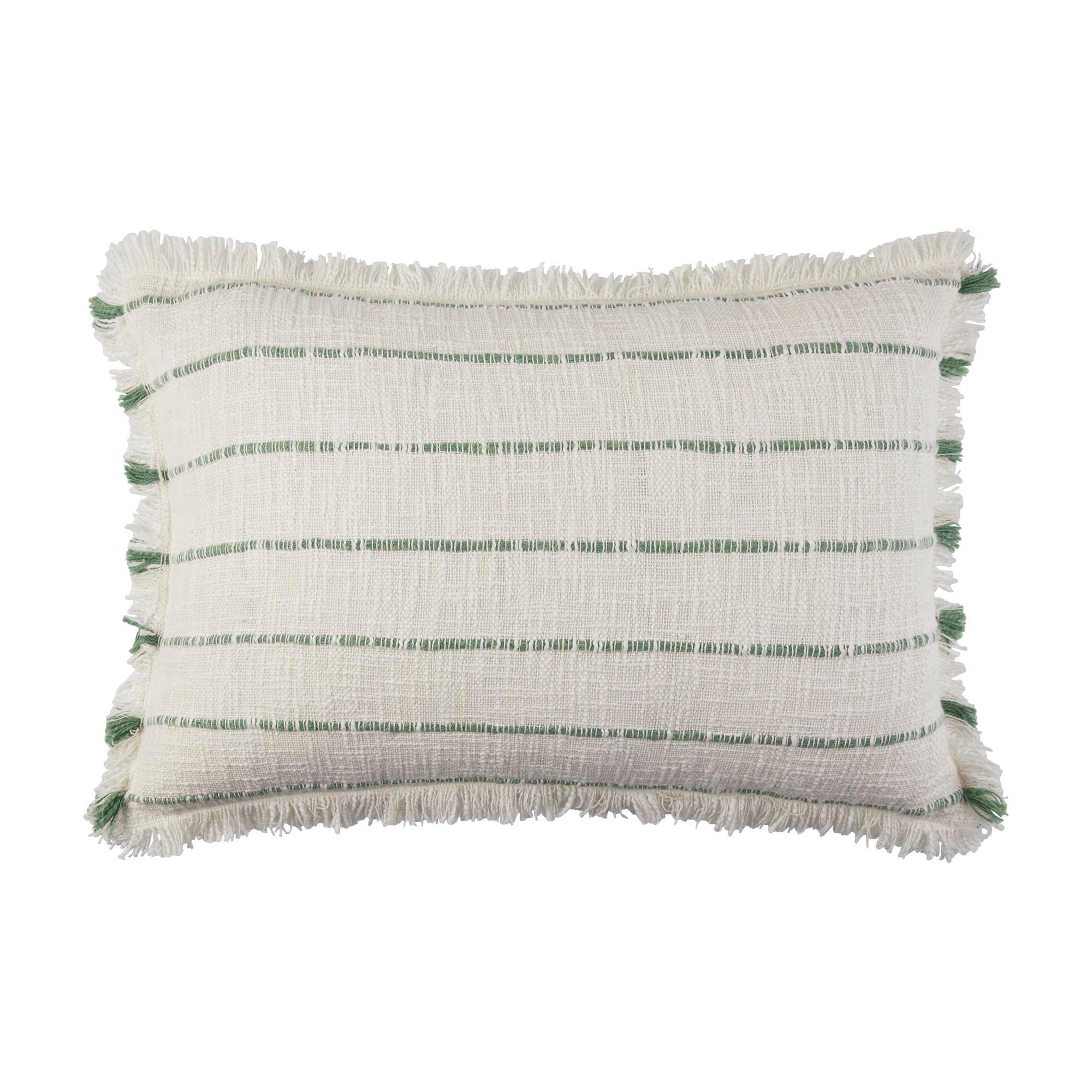 Housse de coussin 40x60 cm Ivoire et sauge Housse de coussin 40x60 cm Ivoire et sauge