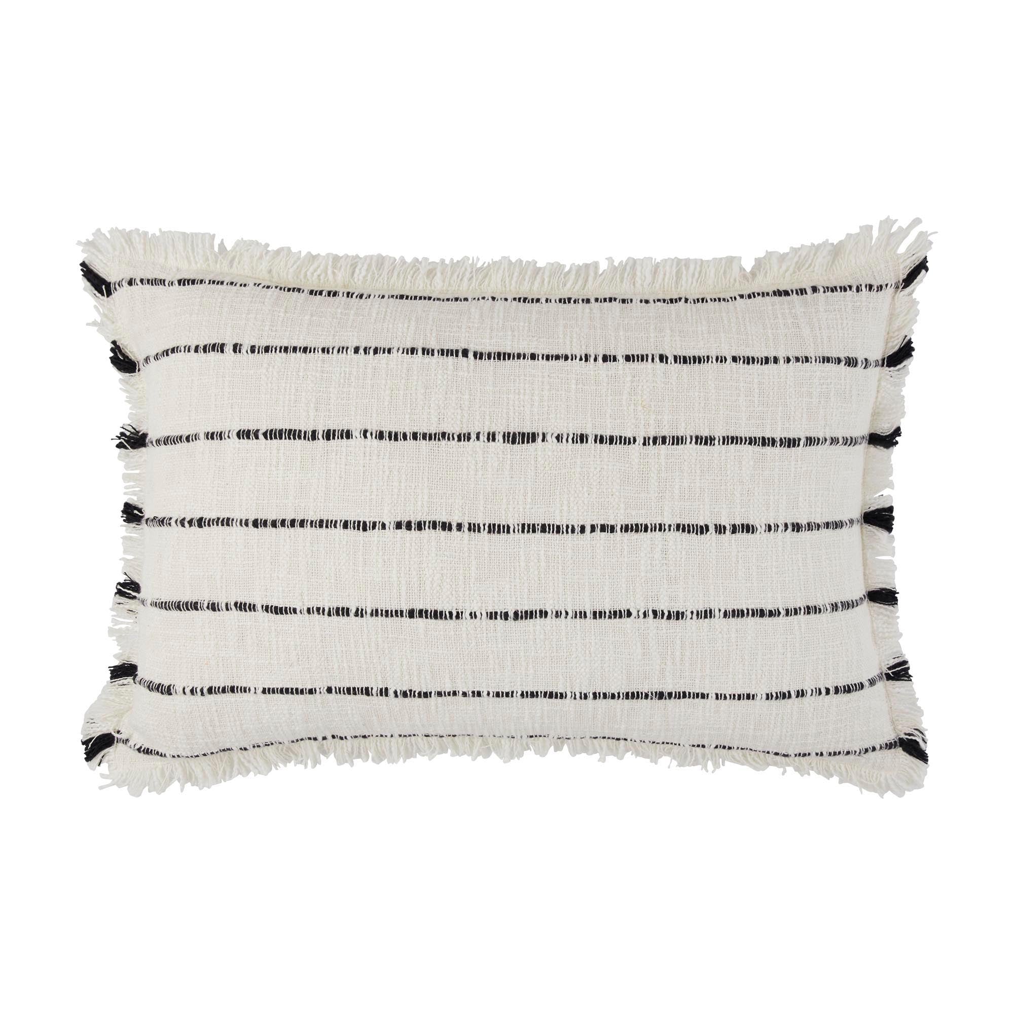 Housse de coussin 40x60 cm Blanc et noir Housse de coussin 40x60 cm Blanc et noir